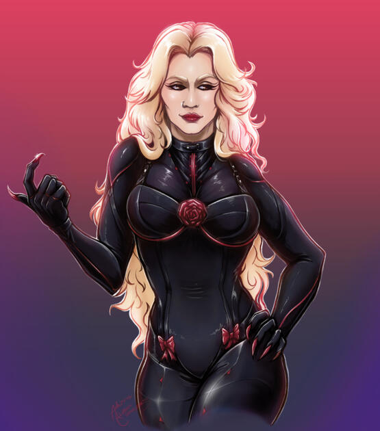 Catsuit (rendered halfbody commission)